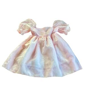 Selkie Inspired Pink Puff Sleeve Mini Dress